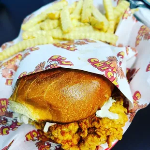 Mild chicken sandwich