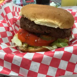 Huge burger but so good.