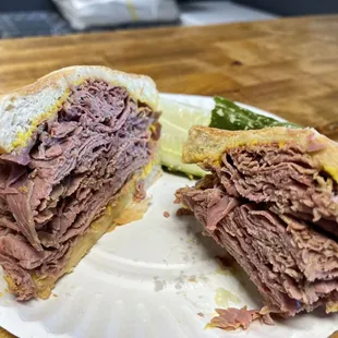 I can't believe that they cooked my corn beef before they put it in my sandwich. They absolutely ruined it.