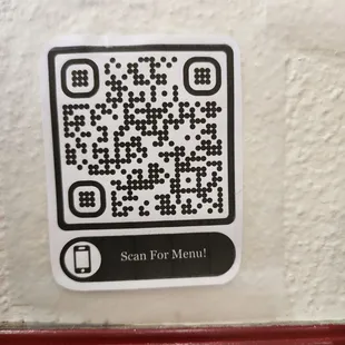 QR code for menu July 2023
