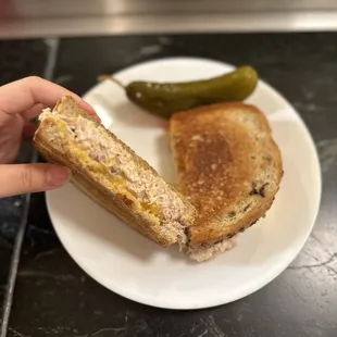 Tuna melt inside