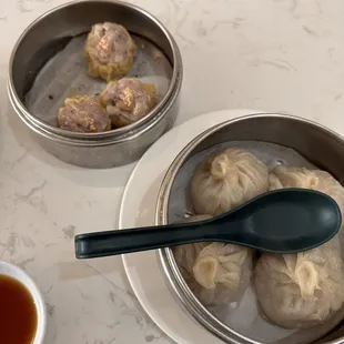 Pork Shrimp Dumpling and Pork Steam Soup dumpling