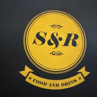 Menu cover  with logo