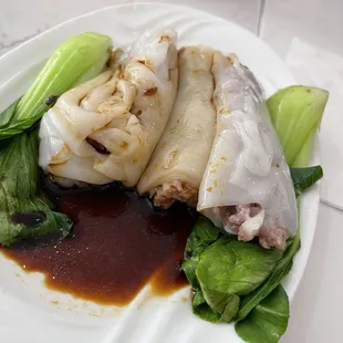 Beef Rice Noodle Rolls