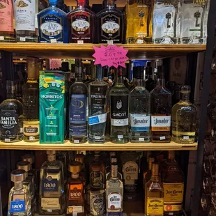 TEQUILA AND MEZCAL SELECTION IS SOLID