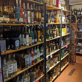 TEQUILA AND MEZCAL SELECTION IS SOLID