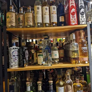 TEQUILA AND MEZCAL SELECTION IS SOLID