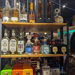 TEQUILA AND MEZCAL SELECTION IS SOLID