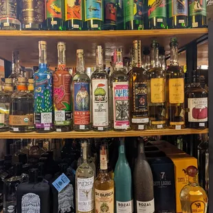 TEQUILA AND MEZCAL SELECTION IS SOLID