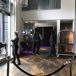 The VR corner right next to the entrance.