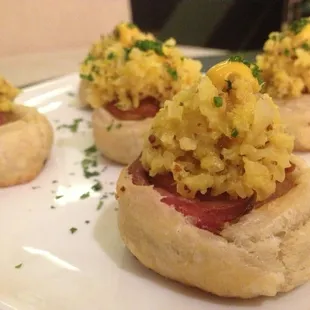 Pigs in a blanket with mustard-kraut ($14)