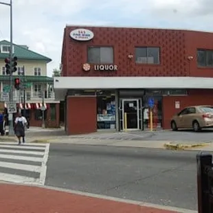S&amp;S Liquors is almost two blocks past the Takoma Metro. It almost looks closed. Turn the corner, and it's open and cleanly run.