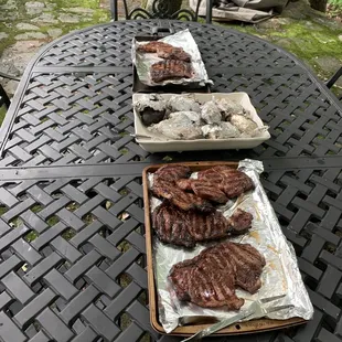 We really enjoyed the final product.  Thanks to the butcher shop.