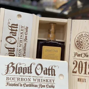 2019 Blood Oath bourbon very limited release