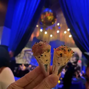 Tuna poke cones