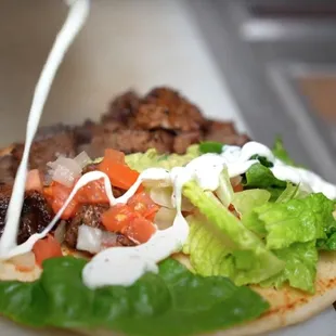  a close up of a taco