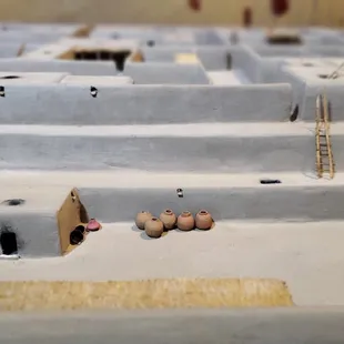 Given the scale of the diorama... How large do you think these recently discovered (and added to the diorama) storage jars are?
