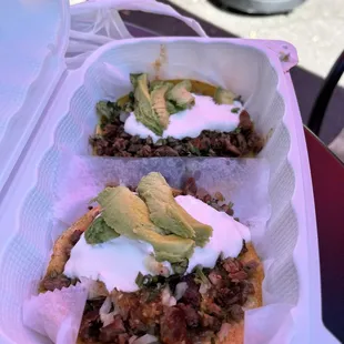 Super taco with steak