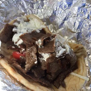 Gyro. Sad. Not good. Lacked flavor. Yuck