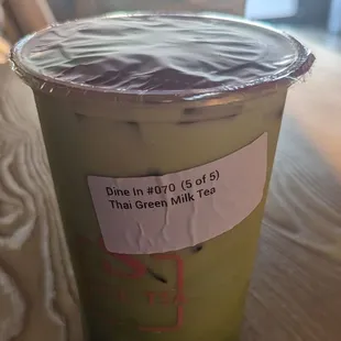 Thai Green Milk Tea