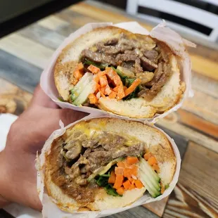 Steak banh mi! Can&apos;t be beat. Just go get it