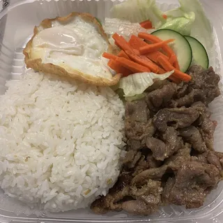 Grilled Pork with Rice