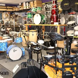 Drums &amp; Percussion - Acoustic and Electronic - Mapex, Gretsch, Roland, Zildjian, Sabian, Latin Percussion - LOTS of sticks &amp; heads!