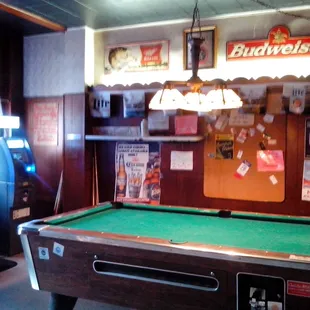 Pool, darts, juke, and ATM. What more can you ask for