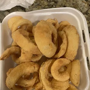 Onion rings for $5.60 if you want a ranch it&apos;s $1.00 more now.