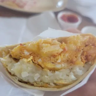 9.79 chorizo burrito