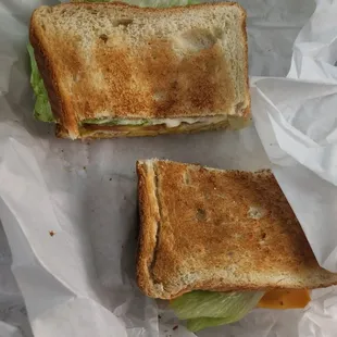 Egg sandwich. Simple yet effective. Love it