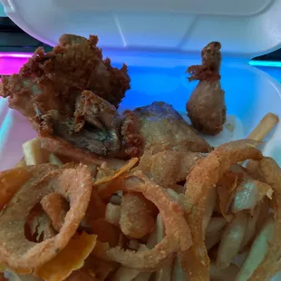 Baby drumstick and baby wing.