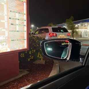 a car in a parking lot