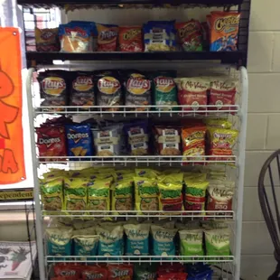 Chip selection as big as their menu!