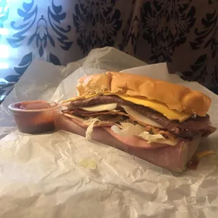 Dagwood with a side of siracha