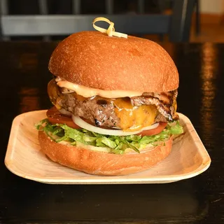 The Bal-Mont Burger with Roasted Pork Belly