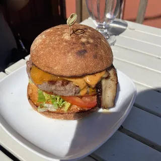 The Bal-Mont Burger w/ Roasted Pork Belly