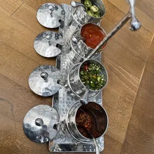 Cute condiment containers!