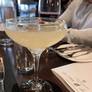 Elderberry pear cocktail