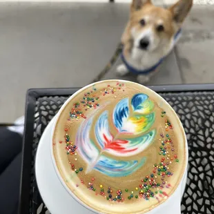 Rainbow Latte!