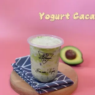 a cup of yogurt