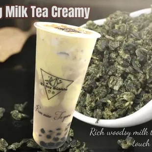 a cup of tea and a bowl of tea leaves