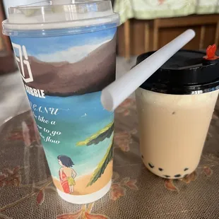 Acai Milk Tea Small and large