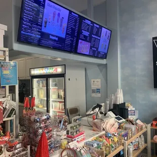 the inside of a store