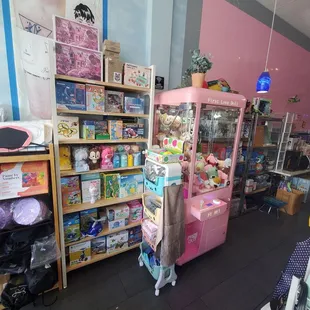 Inside the shop. Various other items sold.