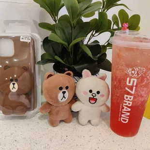 I got the Brown phone case and a Watermelon Icy Bubble