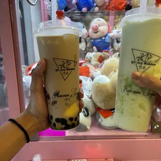 Red Bean Pudding Milk Tea