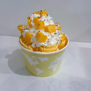 Mango go Ice cream roll