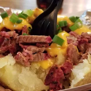 Loaded smoked potato