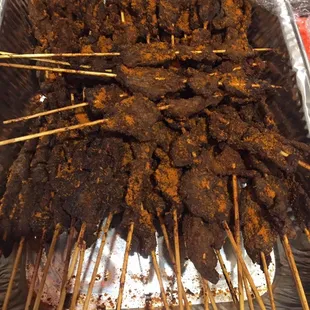 Suya with original malam pepper from Naija